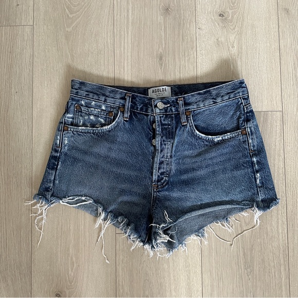 Agolde Pants - AGOLDE Parker Vintage Cut Off Shorts in Caution